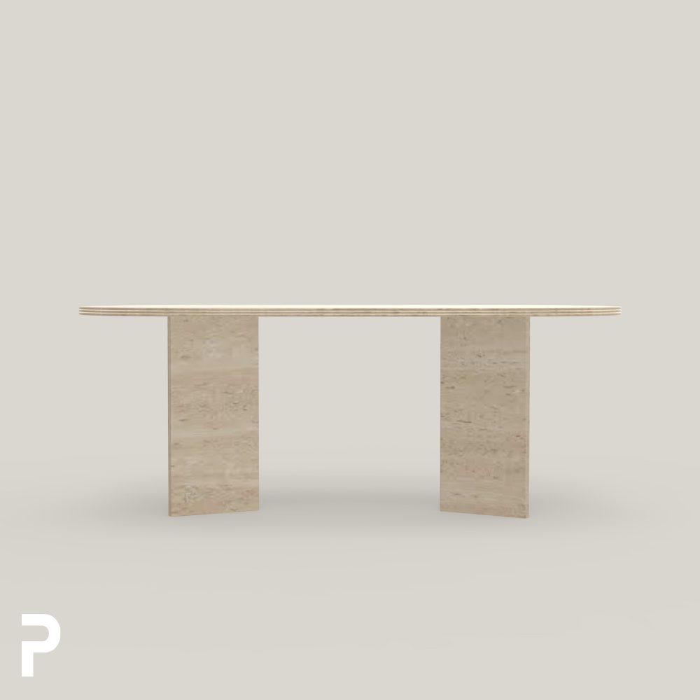 Pipo Traverten Triple Mermer Masa