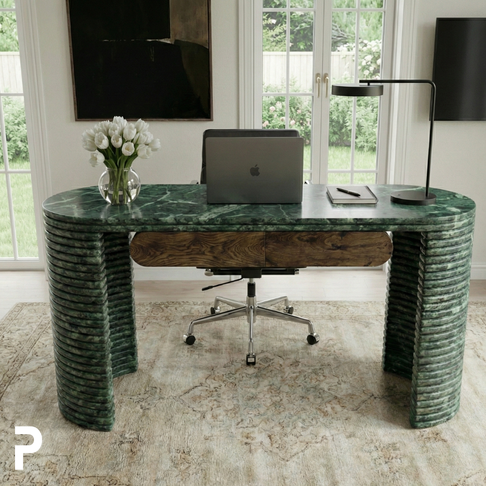 Guatemala Verde Ripple Desk Çalışma Masası