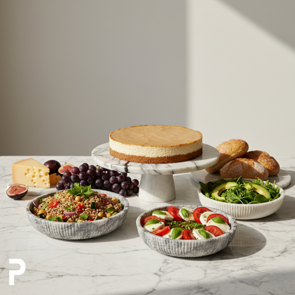 Gray Grace Salad Bowl