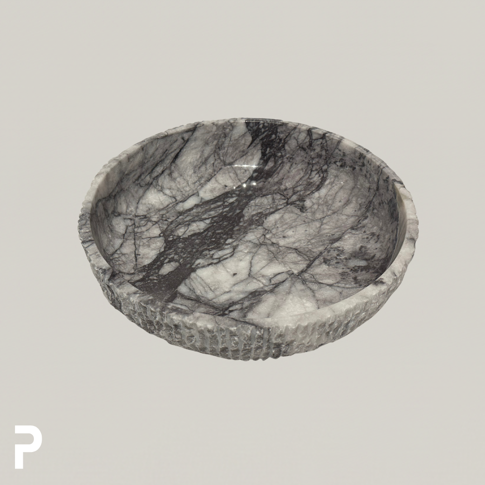 Gray Grace Salad Bowl