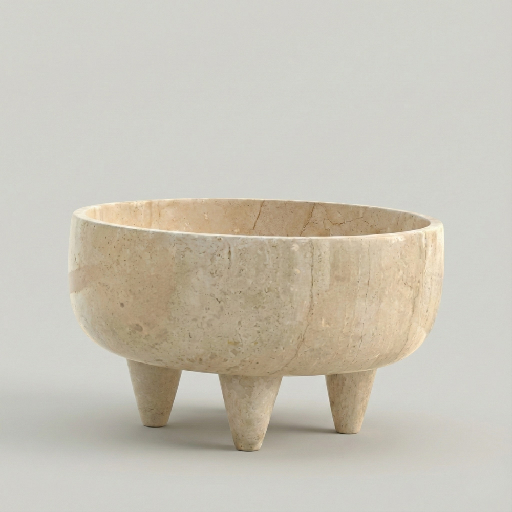 Aura Travertine Bowl