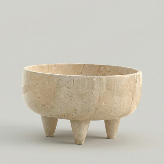 Aura Travertine Bowl