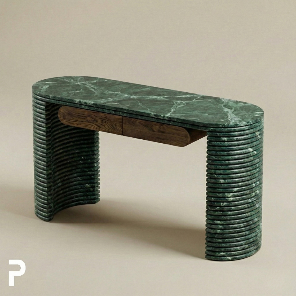 Guatemala Verde Ripple Desk Çalışma Masası