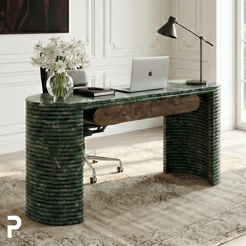 Guatemala Verde Ripple Desk Çalışma Masası
