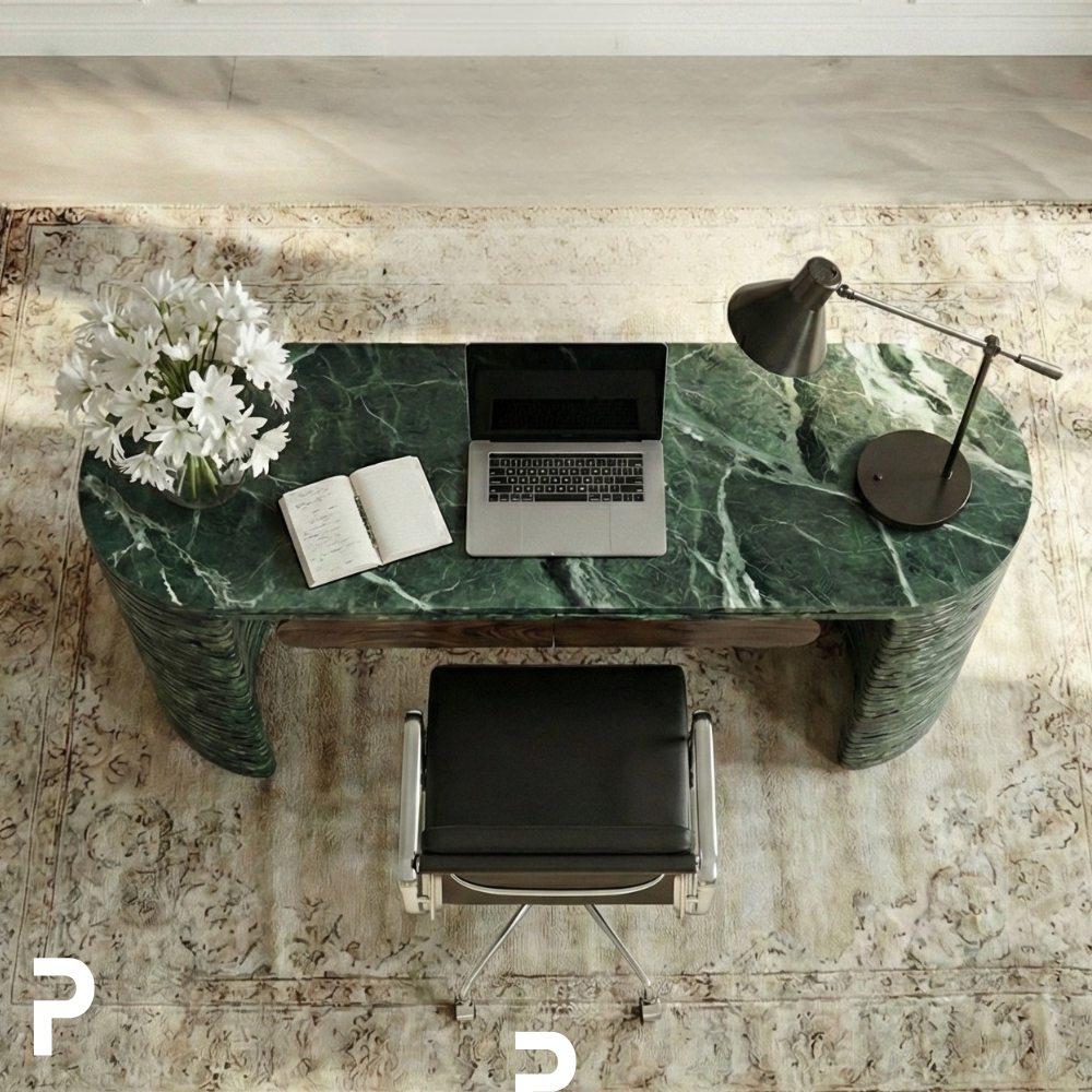 Guatemala Verde Ripple Desk Çalışma Masası