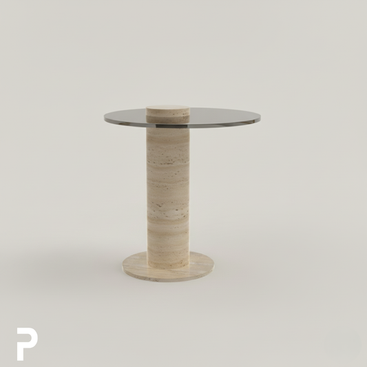 TRIFECTA SIDE Şeffaf Yan Sehpa