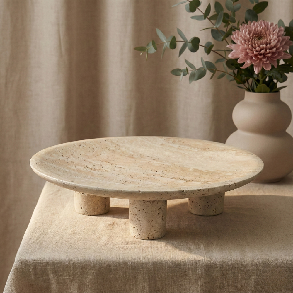 Tripod Traverten Stand