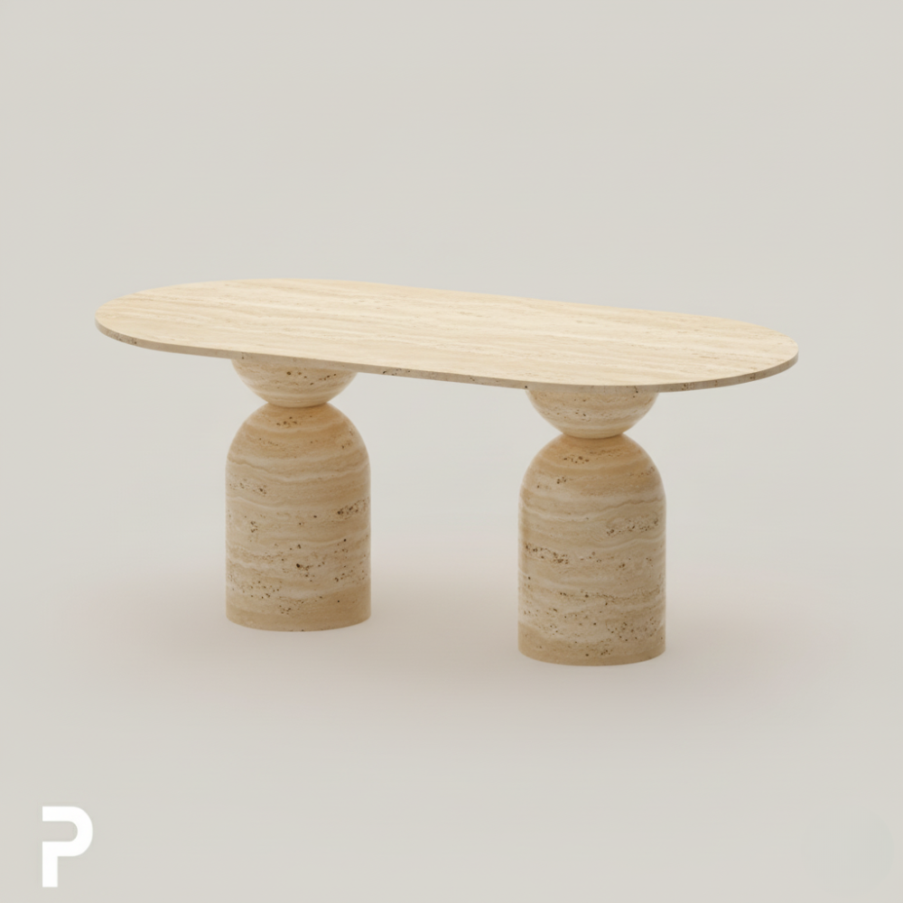 Mateo BULB Traverten Masa